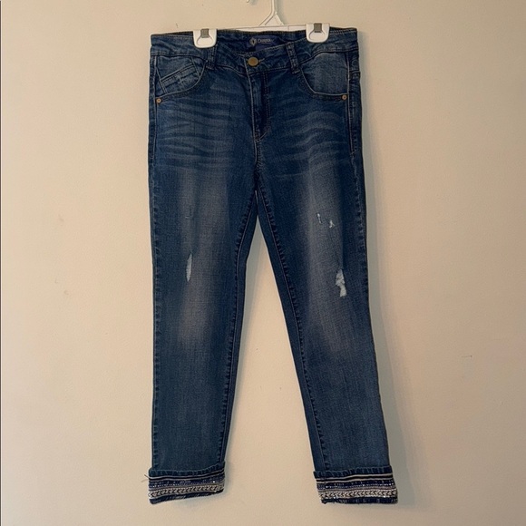 Democracy Jeans with Embellished Hem - Picture 1 of 5